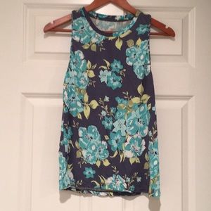 Hurley cotton floral tank tee. No tags.